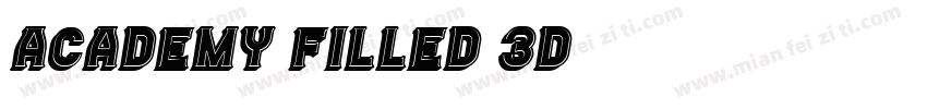 Academy Filled 3D字体转换